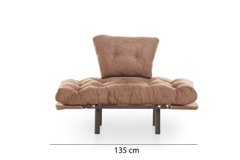 Maryborough Fällbar och Bäddbar Reclinerfåtölj i Velour - Brun - Möbler - Fåtölj & stolar - Fåtölj