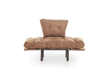 Maryborough Fällbar och Bäddbar Reclinerfåtölj i Velour - Brun - Möbler - Fåtölj & stolar - Fåtölj
