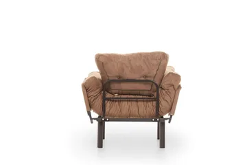 Maryborough Fällbar och Bäddbar Reclinerfåtölj i Velour - Brun - Möbler - Fåtölj & stolar - Fåtölj