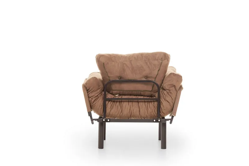 Maryborough Fällbar och Bäddbar Reclinerfåtölj i Velour - Brun - Möbler - Fåtölj & stolar - Fåtölj