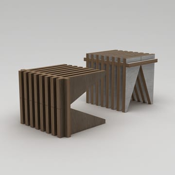 Matira Pall 51 cm - Naturträ - Möbler - Fåtölj & stolar - Pall & puff