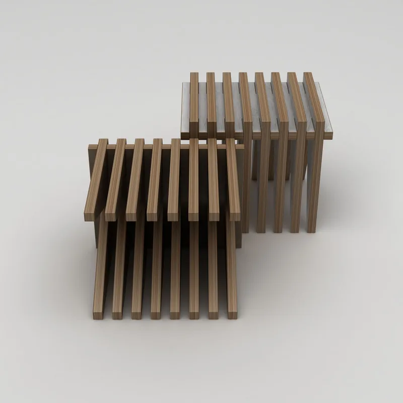 Matira Pall 51 cm - Naturträ - Möbler - Fåtölj & stolar - Pall & puff