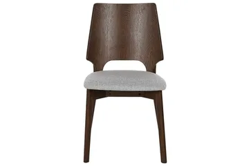 Matsalsstol Abee set om 2 Grå-Mörkt Trä - Grå-Mörkt Trä - Möbler - Fåtölj & stolar - Matstol & köksstol