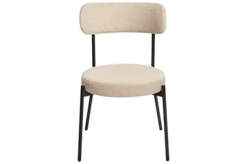 Matsalsstol Allison set om 2 Beige-Svart - Beige-Svart - Möbler - Fåtölj & stolar - Matstol & köksstol