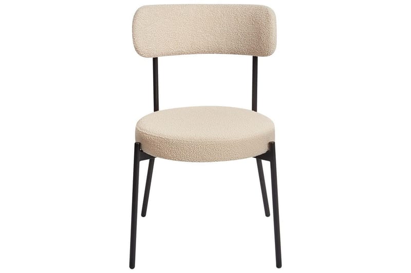 Matsalsstol Allison set om 2 Beige-Svart - Beige-Svart - Möbler - Fåtölj & stolar - Matstol & köksstol
