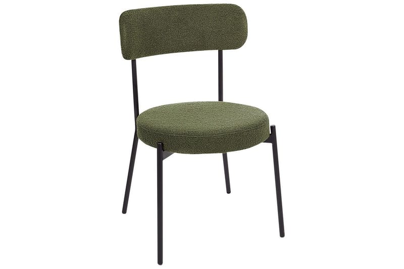 Matsalsstol Allison set om 2 Grön-Svart - Grön-Svart - Möbler - Fåtölj & stolar - Matstol & köksstol