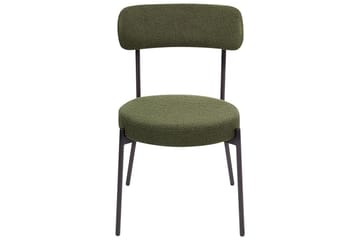 Matsalsstol Allison set om 2 Grön-Svart - Grön-Svart - Möbler - Fåtölj & stolar - Matstol & köksstol