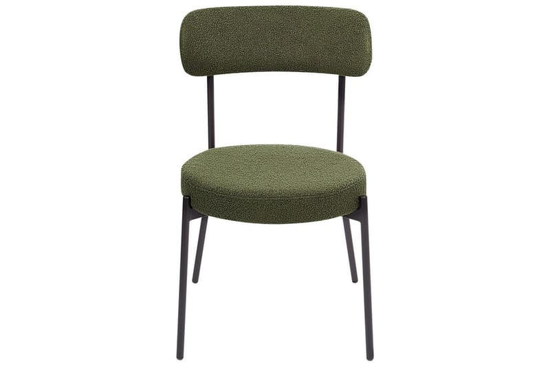 Matsalsstol Allison set om 2 Grön-Svart - Grön-Svart - Möbler - Fåtölj & stolar - Matstol & köksstol