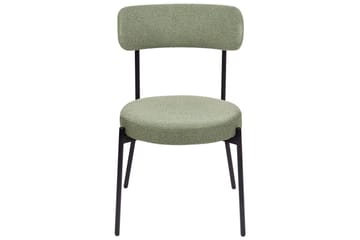 Matsalsstol Allison set om 2 Ljusgrön-Svart - Ljusgrön-Svart - Möbler - Fåtölj & stolar - Matstol & köksstol