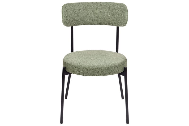 Matsalsstol Allison set om 2 Ljusgrön-Svart - Ljusgrön-Svart - Möbler - Fåtölj & stolar - Matstol & köksstol