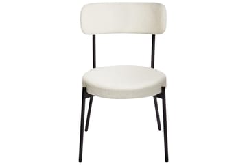 Matsalsstol Allison set om 2 Vit-Svart - Vit-Svart - Möbler - Fåtölj & stolar - Matstol & köksstol