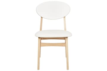 Matsalsstol Amery set om 2 Ljus Trä-Vit - Ljus Trä-Vit - Möbler - Fåtölj & stolar - Matstol & köksstol