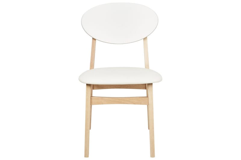 Matsalsstol Amery set om 2 Ljus Trä-Vit - Ljus Trä-Vit - Möbler - Fåtölj & stolar - Matstol & köksstol