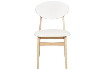 Matsalsstol Amery set om 2 Ljus Trä-Vit - Ljus Trä-Vit - Möbler - Fåtölj & stolar - Matstol & köksstol