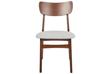 Matsalsstol Anoka set om 2 Mörkt Trä-Grått - Mörkt Trä-Grått - Möbler - Fåtölj & stolar - Matstol & köksstol