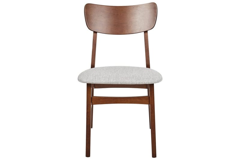 Matsalsstol Anoka set om 2 Mörkt Trä-Grått - Mörkt Trä-Grått - Möbler - Fåtölj & stolar - Matstol & köksstol