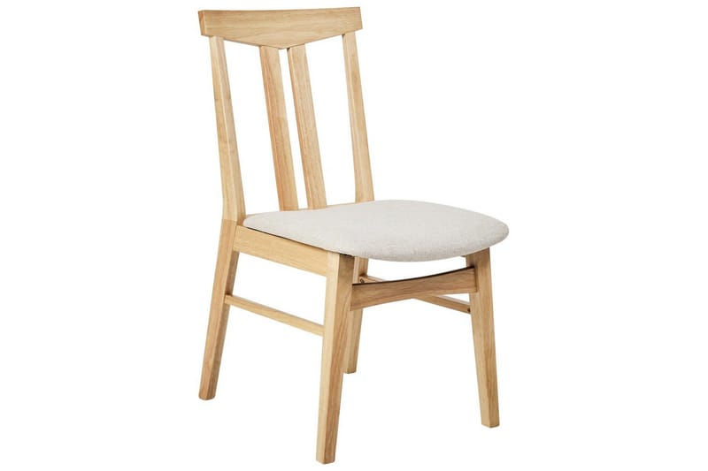 Matsalsstol Avalon set om 2 Ljus Trä-Beige - Ljus Trä-Beige - Möbler - Fåtölj & stolar - Matstol & köksstol