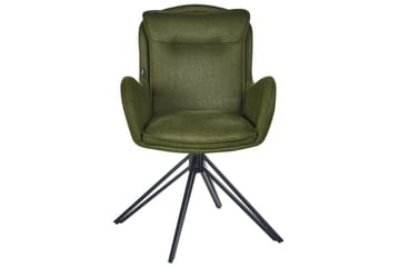 Matsalsstol Avelar set om 2 Mörkgrön-Svart - Mörkgrön-Svart - Möbler - Fåtölj & stolar - Matstol & köksstol