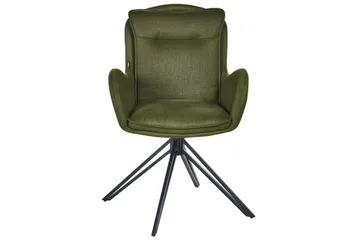 Matsalsstol Avelar set om 2 Mörkgrön-Svart - Mörkgrön-Svart - Möbler - Fåtölj & stolar - Matstol & köksstol