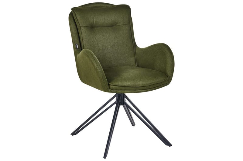 Matsalsstol Avelar set om 2 Mörkgrön-Svart - Mörkgrön-Svart - Möbler - Fåtölj & stolar - Matstol & köksstol