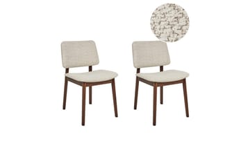 Matsalsstol Blane set om 2 Ljus Trä-Beige - Ljus Trä-Beige - Möbler - Fåtölj & stolar - Matstol & köksstol