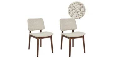 Matsalsstol Blane set om 2 Ljus Trä-Beige - Ljus Trä-Beige - Möbler - Fåtölj & stolar - Matstol & köksstol