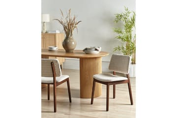 Matsalsstol Blane set om 2 Ljus Trä-Beige - Ljus Trä-Beige - Möbler - Fåtölj & stolar - Matstol & köksstol