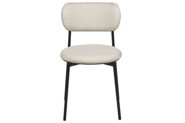 Matsalsstol Casey set om 2 Beige-Svart - Beige-Svart - Möbler - Fåtölj & stolar - Matstol & köksstol