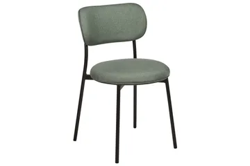Matsalsstol Casey set om 2 Grön-Svart - Grön-Svart - Möbler - Fåtölj & stolar - Matstol & köksstol
