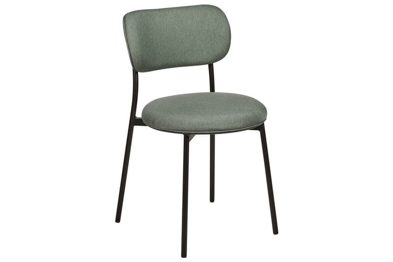 Matsalsstol Casey set om 2 Grön-Svart - Grön-Svart - Möbler - Fåtölj & stolar - Matstol & köksstol