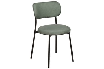 Matsalsstol Casey set om 2 Grön-Svart - Grön-Svart - Möbler - Fåtölj & stolar - Matstol & köksstol