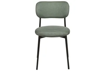 Matsalsstol Casey set om 2 Grön-Svart - Grön-Svart - Möbler - Fåtölj & stolar - Matstol & köksstol