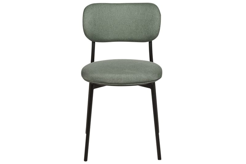 Matsalsstol Casey set om 2 Grön-Svart - Grön-Svart - Möbler - Fåtölj & stolar - Matstol & köksstol