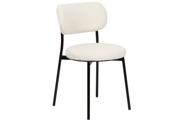 Matsalsstol Casey set om 2 Vit-Svart - Vit-Svart - Möbler - Fåtölj & stolar - Matstol & köksstol