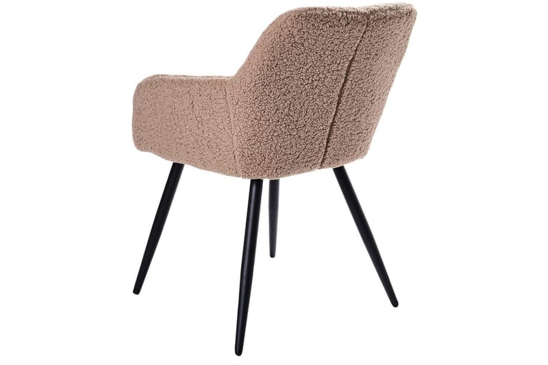 Matsalsstol Casmalia set om 2 Beige/svart - Beige/svart - Möbler - Fåtölj & stolar - Matstol & köksstol
