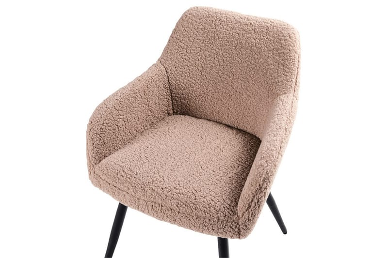 Matsalsstol Casmalia set om 2 Beige/svart - Beige/svart - Möbler - Fåtölj & stolar - Matstol & köksstol