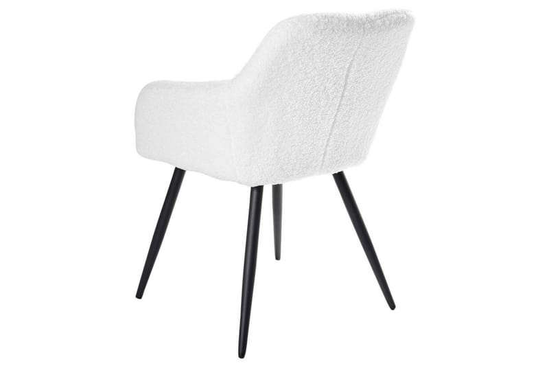 Matsalsstol Casmalia set om 2 Vit/Svart - Vit/Svart - Möbler - Fåtölj & stolar - Matstol & köksstol