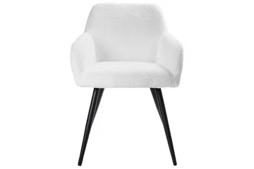 Matsalsstol Casmalia set om 2 Vit/Svart - Vit/Svart - Möbler - Fåtölj & stolar - Matstol & köksstol