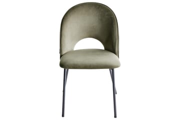 Matsalsstol Covelo set om 2 Grön-Svart - Grön-Svart - Möbler - Fåtölj & stolar - Matstol & köksstol