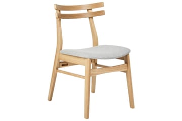 Matsalsstol Cynthiana set om 2 Ljus Trä-Grå - Ljus Trä-Grå - Möbler - Fåtölj & stolar - Matstol & köksstol