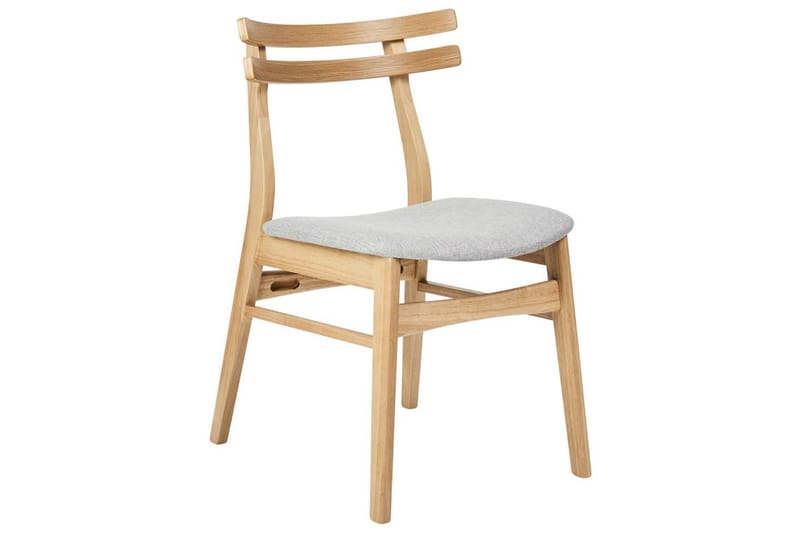 Matsalsstol Cynthiana set om 2 Ljus Trä-Grå - Ljus Trä-Grå - Möbler - Fåtölj & stolar - Matstol & köksstol