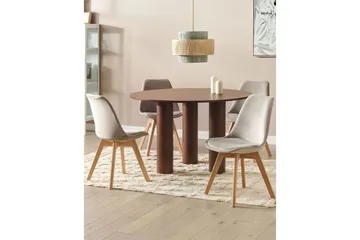 Matsalsstol Dakota Ii set om 2 Beige-Ljust Trä - Beige-Ljust Trä - Möbler - Fåtölj & stolar - Matstol & köksstol