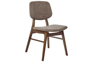 Matsalsstol Ella set om 2 Mörkt Trä-Grått - Mörkt Trä-Grått - Möbler - Fåtölj & stolar - Matstol & köksstol