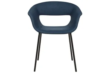 Matsalsstol Elma set om 2 Blå-Svart - Blå-Svart - Möbler - Fåtölj & stolar - Matstol & köksstol