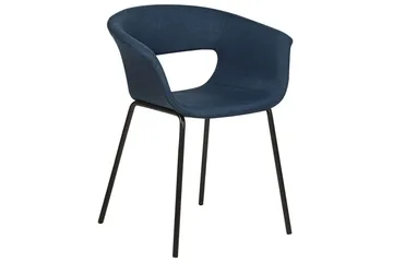 Matsalsstol Elma set om 2 Blå-Svart - Blå-Svart - Möbler - Fåtölj & stolar - Matstol & köksstol