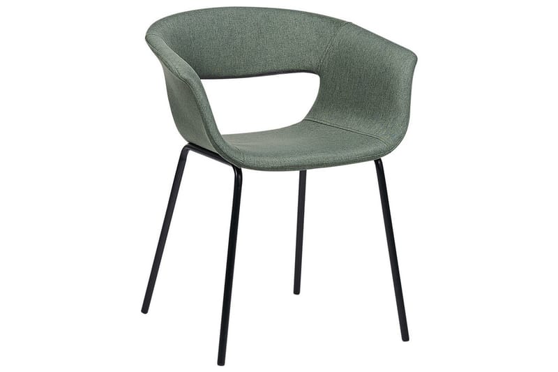 Matsalsstol Elma set om 2 Grön-Svart - Grön-Svart - Möbler - Fåtölj & stolar - Matstol & köksstol