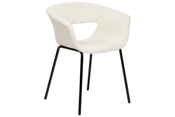 Matsalsstol Elma set om 2 Vit-Svart - Vit-Svart - Möbler - Fåtölj & stolar - Matstol & köksstol