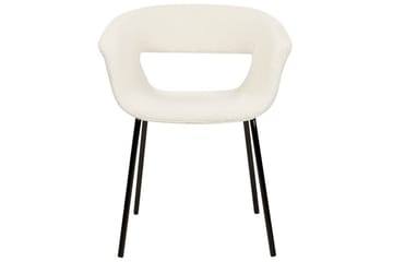 Matsalsstol Elma set om 2 Vit-Svart - Vit-Svart - Möbler - Fåtölj & stolar - Matstol & köksstol