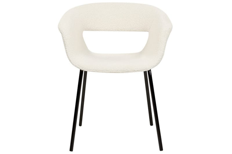 Matsalsstol Elma set om 2 Vit-Svart - Vit-Svart - Möbler - Fåtölj & stolar - Matstol & köksstol