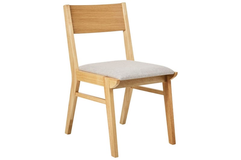 Matsalsstol Enola set om 2 Ljus Trä-Grå - Ljus Trä-Grå - Möbler - Fåtölj & stolar - Matstol & köksstol